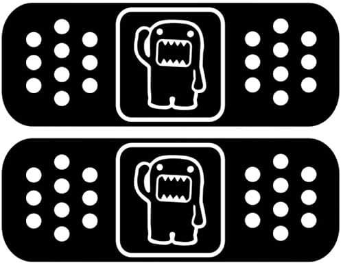 Decus Shop DOMO KUN PFLASTER SMALL 2ST XL 1026 (schwarz) // Sticker OEM JDM Style Aufkleber