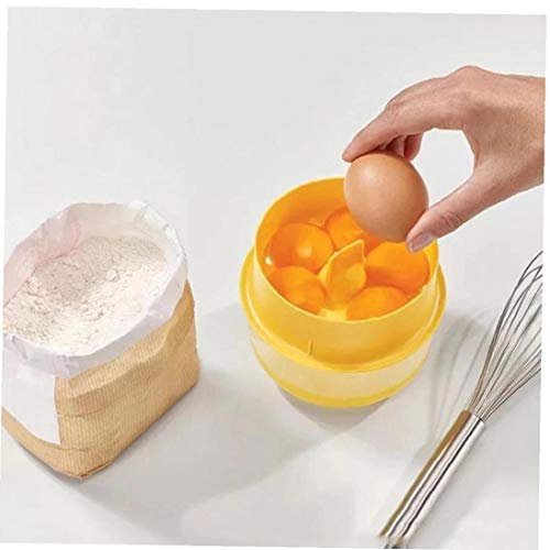 BYFRI 1pc Ei-Separator-weiß Yolk Sifting Werkzeug DIY Home Küche Eierkocher Praktische Eidotter Separator Chef-backen-Gadget (zufällige Farbe)