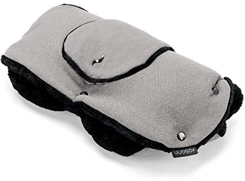 Osann Handmuff für Kinderwagen & Buggy inkl. Handytasche, Handwärmer, Muff aus Fell- Cloud