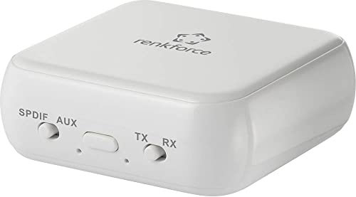 Renkforce RF-BTR-200 - Transmisor de música/Receptor Bluetooth® Versión Bluetooth: 5.0 20 m batería integrada