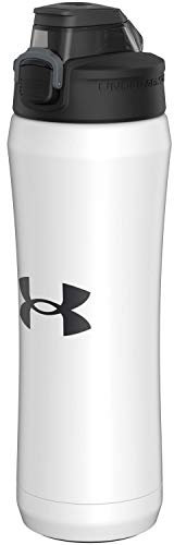 Under Armour Botella de agua Unisex's Beyond, blanco satinado, 18 onzas