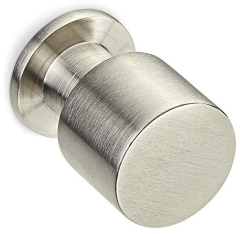 SOTECH 10 Stück Möbelknöpfe EK05 Ø 30 mm Edelstahl gebürstet Möbelknauf