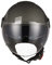 ORIGINE Motorradhelm Jethelm Roller Helm Scooter Helm Chopper Helm Moped Mofa Helm mit Doppelvisier ECE Zertifizierung (Track Black Titanium,S)