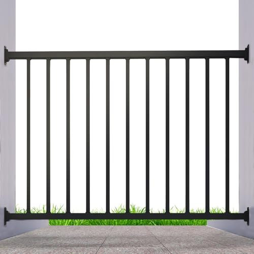 CR Fence & Rail 1.2m x 1m (Norminal) Metal Balustrade for Decking (Deck Railing Kit) Wrought Iron Deck Railing Kit