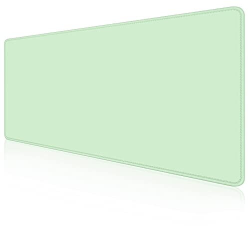 Dapesuom Large Mouse Pad, Extended Gaming Mouse Pad with Stitched Edges, Waterproof Desk Pads with Non-Slip Base, Computer Keyboard Pad, Big Mouse Mat for laptop, Office, 23.6 x 11.8 In, Lake Green