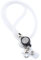 Waizmann.IDeaS 1x WEISS Schlüsselband Umhängeband Lanyard & Ausweisjojo Zipper & Karabinerhaken Ausweise Autoschlüssel Zugangskarten Bling Kristalle