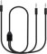 CERRXIAN - Cable de audio doble de 3,5 mm a doble 3,5 mm, adaptador divisor en Y 1/8 TRS macho a 2 macho para smartphone, ordenador, reproductor de MP3, auriculares, altavoces