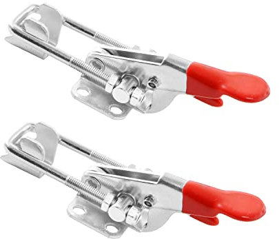 2Set Adjustable Latch U Bolt Bolt Self-Locking Toggle Latch 400lbs (304 Stainless Steel) for Toolbox, Door, Box, Trunk, Tractor Cover, Smoke Cover, Woodworking Fixture and Quick Release Pull Lock.