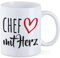 huuraa Kaffeetasse Chef Geschenk Tasse Weiß 330ml Chef Geschenkidee