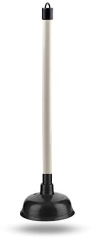 Large Plunger for Bathroom, Sink, Kitchen & Drain - 150mm (6 inch) Cup and 400mm (16 inch) Plastic Handle Sink Plunger, Drain Unblocker Cleaner Pump for Home, Bath, Toilets, Bathtub, Shower & Drains.