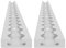 Lasiprofi Airlineschiene eckig, gebohrt 34 x 9,6 mm, 2.000 mm, 2er Set | Zurrschiene | 200 cm | kompatibel mit Fittingen | silber eloxiert | für Transporter, Wohnwagen, Sprinter uvm. | Aluminium | 2 m