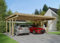 Alpholz Einzelcarport Aarhus aus Holz mit Dacheindeckung 30,2 m², Unterstand für Auto B 300 x T 504 x H 244 cm, Überdachung Komplettbausatz 125 kg/m²