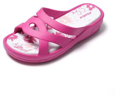 JOMIX Chanclas Mujer Piscina Sandalias Plataforma Mujer Verano Comodas Chanclas con Cuña Playa Mar Baño Ducha Zapatillas Casa Chanclas de Goma EVA, Fucsia, 37 EU