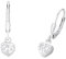 Prinzessin Lillifee Ohrhänger 925 Sterling Silber Mädchen Kinder Ohrschmuck, mit Zirkonia synth., 2,1 cm, Herz, Kommt in Schmuck Geschenk Box