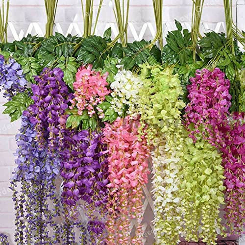 Saterkali Semi di albero di glicine, 100 Pz/borsa Semi di albero di glicine Decorativo Vibrante Colore misto Semi di piante a crescita rapida per balcone Semi Di Glicine