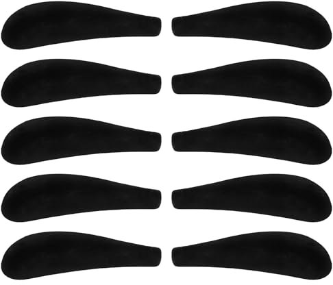 Alipis Kleiderständer 20 Stück Kleiderbügel-Schulterstütze Beflockte Kleiderbügel Anzugzubehör Schwarze Schulterformen Für -Schutz Anzug Zubehör