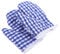 INNAL 2pcs Kids Oven Mitts Kitchen Gloves Red Checkered Gloves Mitts for Safe Backing Cooking Bbq Children Play Kitchen Party (Blue1)