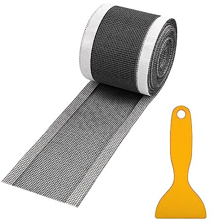 Vueinrg Filtre Douche Cheveux Autocollants Attrape-Cheveux Filtre Autocollant Jetable pour Drain de Sol Salle de Bain avec Pelle de Nettoyage pour Salle de Bains, Baignoire, Cuisine (7cm x 10m)