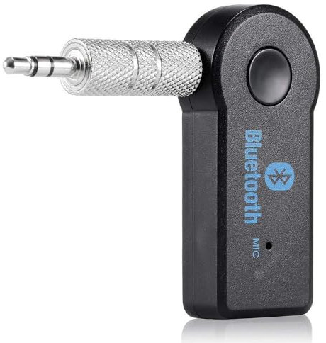 Generic Bluetooth 5.3 Car Adapter, 3.5mm AUX Bluetooth Receiver for Hands-Free Calls & Music Streaming, Black, Battery Powered