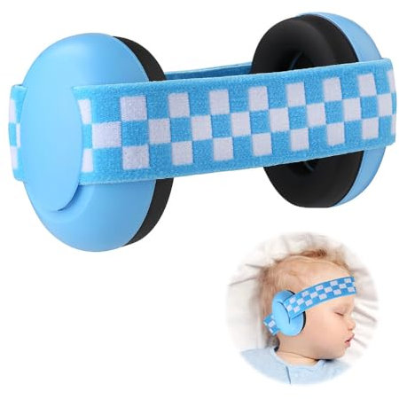 Lotvic Baby Gehörschutz, 0-24 Monate Baby Noise Cancelling Kopfhörer, Kleinkind Gehörschutz mit verstellbarem Kopfband, Neugeborenen Gehörschutz, Baby Gehörschutz zum Schlafen Flugzeug Feuerwerk,