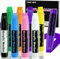HOMY ARTY Acrylstifte 15mm Breit, Permanent Acrylfarben Stift, Wasserfeste Farbstifte Stift für Steine, Schilder, Kalligraphie und Gemälde im Freien (8 farben)