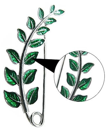 EXCEART 2 StüCk GrüNe Brosche Vintage Schal Corsage Dekorative Mantel Broschennadeln Damen Legierung ZubehöR FüR Kleidung Und Halloween-Partys