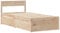 vidaXL Solid Pine Wood Bed Frame with Drawers - 75x190 cm Small Single for Bedrooms, Rustic Charm, Plywood Slats, Space-Saving Storage
