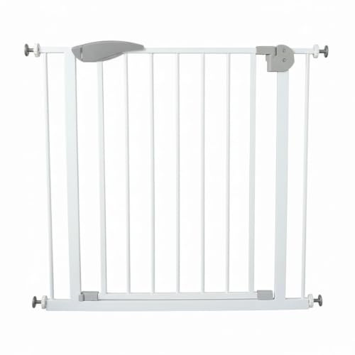severno Sicherheitssperre für Treppen und Türen, verstellbare Breite 75-115 cm, einhändiges Öffnen, Zwei-Wege-Öffnung, 4 Befestigungspunkte, doppelte Verriegelung, Schwarz