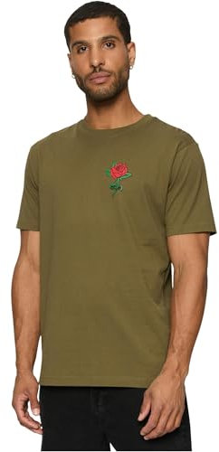 Mister Tee Herren Rose Tee Olive, XL