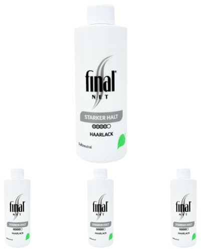 Final NET Starker Halt – Austauschflasche, NFP, Glanzspray für Haare, Haarspray Damen, Haarspray Herren, Haarlack Pumpspray für Locken & glatte Haare, Haarspray unparfümiert, Frisör Produkte – 125 ml
