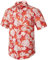 Enlision Men Hawaiian Shirts Funky Summer Beach Short Sleeve Holiday Loud Top with Pocket Orange 4XL
