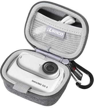 RLSOCO Tasche für Insta360 GO 3S/GO 3 Tragbare 4K Mini Kamera (Grau)