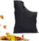 MIRKUZI Accessoires pour aspirateur souffleur, Sac de collecte de feuilles sous vide sac de soufflage de feuilles remplacement universel avec fermeture éclair et cordon de serrage (noir)