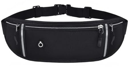 JEYORZY 1x Cintura Portasoldi Nascosta con Tecnologia di Blocco RFID Marsupio da Viaggio Invisibile per unisex, marsupio sportivo, Marsupio Piatto Antifurto può Contenere Contanti Passaporti Telefoni