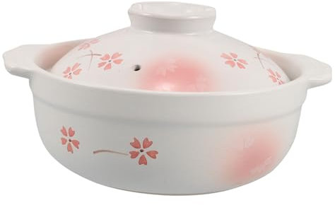IMIKEYA Olla De Barro Japonesa Con Tapa Para Sopa Ollas De Terracota Para Para Estufa Para Cocción Lenta