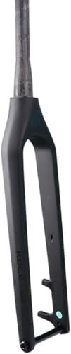 DECAKE Forcella Rigida MTB in Carbonio, Forcella per Mountain Bike 29er, Forcella Anteriore conica da 1-1/2'', Perno Passante 15x110 mm, Forcella Boost, Freno a Disco