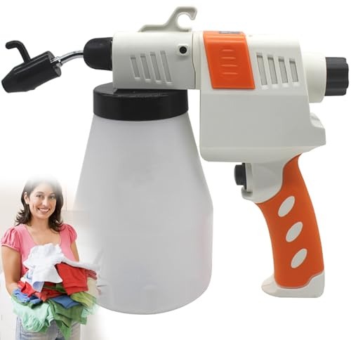 Textile Cleaning Spray Gun, Electric Spot Cleaning Gun, Textile Spot Blaster with 1-2ml/s Jet Flow, Adjustable Pressure Spray Nozzle, for Screen Printers/Cleaning Crystals and Rocks