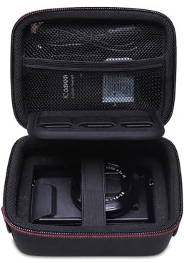 L LTGEM DIY Customized Hard Camera Case for Canon PowerShot SX740 HS Canon G7 X Mark III G7 X Mark III Digital Camera Sony Kodak PIXPRO Compact Camera Cases Travel Carrying Storage Bag Black