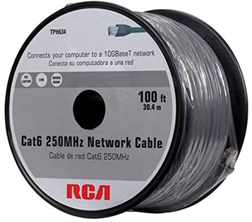 RCA 100-Feet Cat6 Network Cable (TPH634R)