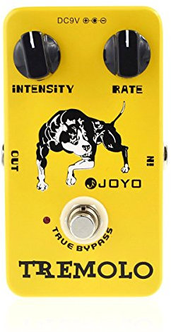 Joyo JF-09 - Pedale effetto chitarra Tremolo True Bypass (giallo)