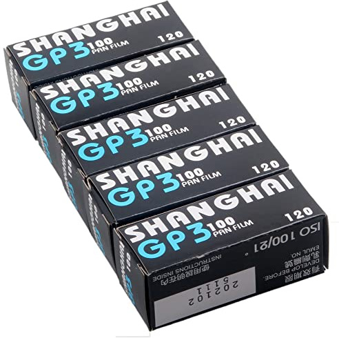 10x Shanghai GP3 120 Black & White B&W ISO 100 Roll Film Negative 6x4.5 6x6 6x9