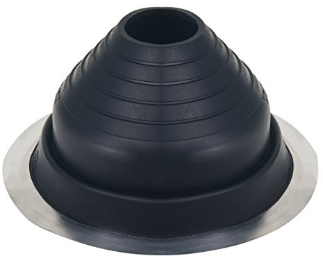 FOLNET Rohrmanschette Dachdurchführung EPDM rund 75-160 mm | Kabel- Rohrdurchführung Dichtungsflansch für Blechdachdeckungen Blechpfannen Trapezblech Doppelstehfalz EPDM 3 bis 724 mm