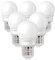SINCELIGHT LED-Glühbirnein mit E27-Sockel, 5-Watt P45 A45 Miniglühbirne, Golfballform, Satte und Echte Farbe RA≈92, Neutralweiß 4000K, 500 Lumen, 50W Äquivalent, ES Edison-Sockel, 6er-Pack