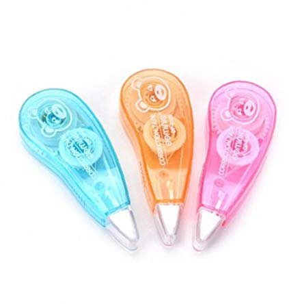 Correction Tape Nützliche Mini Double Sided Adhesive Roller Klebeband Kleber Dot Liner Petit Einweg 5mm * 6m zufällige Farbe