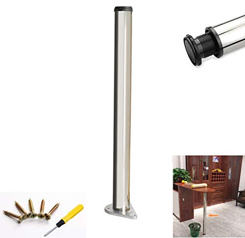 Patas de Mesa,Patas para Muebles,Patas en Acero,Barra de Desayuno,Pies de Apoyo para Encimera de Cocina,Incluidos Accesorios de Montaje,Altura Opcional de 20-140 cm