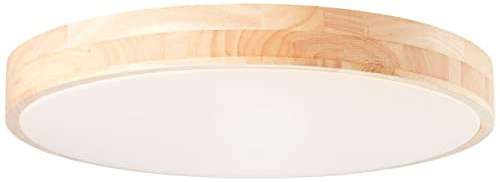 BRILLIANT Aplique y plafón LED Slimline 49cm luz de madera / luces interiores blancas, plafones, funcional | 1x LED de 60W integrado, (flujo luminoso: 4800lm, color de luz: 3000-6000K) | A | Infinitam