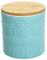 TOGNANA Vorratsdose Relief Avio, 700 ml., 12 cm hoch, Keramik, blau mit wundervoll gearbeiteter Struktur und einem tollen Dekor