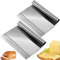 KüChe Spachtel Schaber Aus Edelstahl - Teigkarte Groß, Teigschaber Set, GemüSeschaufel, Kuchen Und Pizza Cutter, Teigschneider, LöFfel Schaber FüR Pasta Backen GebäCk - 2 StüCk