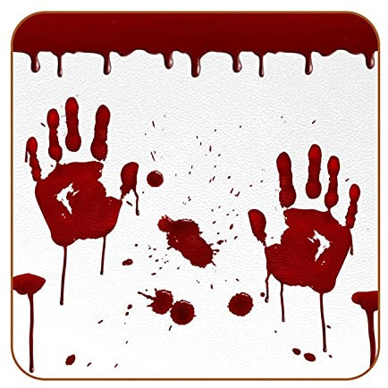 Roter Rutschfester Design-Quadrat-Untersetzer für Tassen,Tassen,Ledermöbel-Schutzpolster,wiederverwendbar in der Küchenbar-Wohnkultur,6 STÜCKE