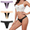 shaperisfree Auslaufsichere Perioden-Tangas, sexy Spitzenunterwäsche für Damen, 4-lagige, saugfähige Höschen, Geruchskontrolle, Schwarz-Einzelpackung, M